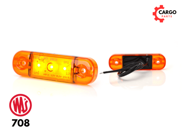 GABARITNA LAMPA 12-24V ŽUTA LED SLIM PROVIDNA 83.8X24.2 3 DIODE