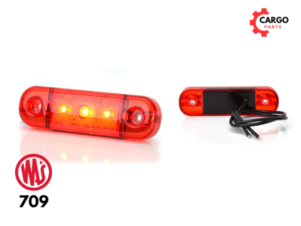 GABARITNA LAMPA 12-24V CRVENA LED SLIM 83.8X24.2 3 DIODE