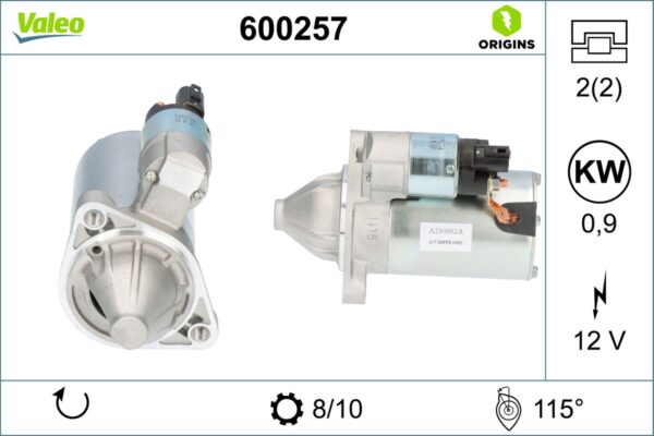 ANLASER VALEO 12V 0.9KW HYUNDAI I10 20 KIA RIO PICANTO - Image 7