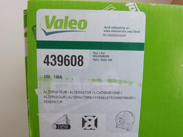 ALTERNATOR VALEO 12V 140A VW TRANSPORTER T5 T6 CRAFTER GOLF V - Image 6
