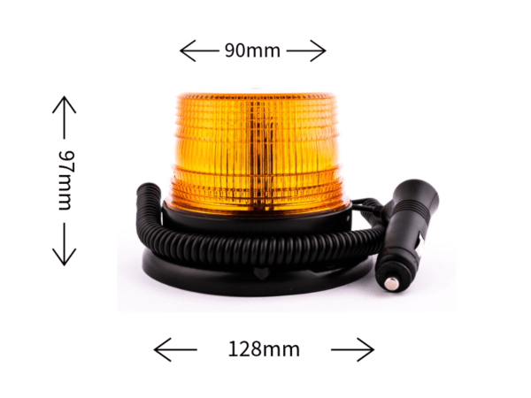 ROTACIONO SVJETLO LED 12/24V ŽUTA SA KABLOM / ROTACIJA - Image 2