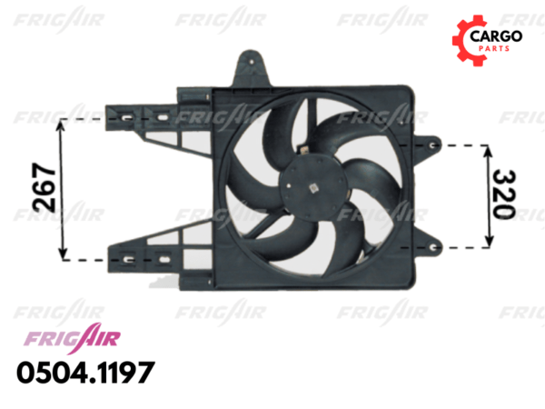 VENTILATOR HLADNJAKA MOTORA FIAT PUNTO 1.2 93-99 BENZIN
