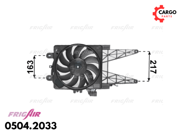 VENTILATOR HLADNJAKA MOTORA FIAT PUNTO 1.2 16V 1999-2012