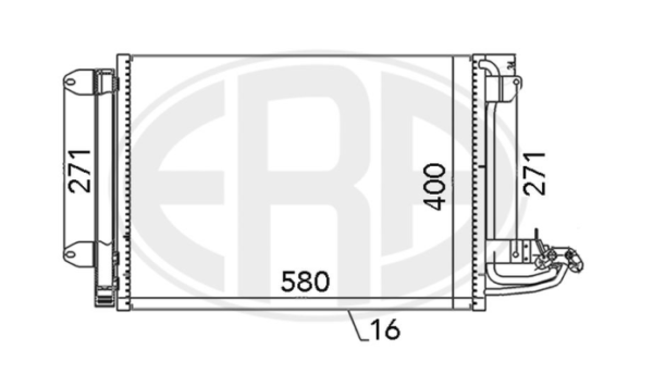 HLADNJAK KLIME VW GOLF V VI / SKODA OCTAVIA / AUDI A3 8P 2003 - 2013 - Image 4