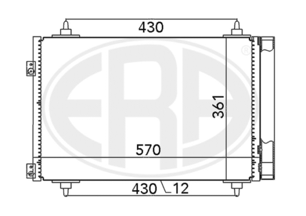 HLADNJAK KLIME CITROEN C4 C5 BERLINGO PEUGEOT 3008 307 308 5008 - Image 4